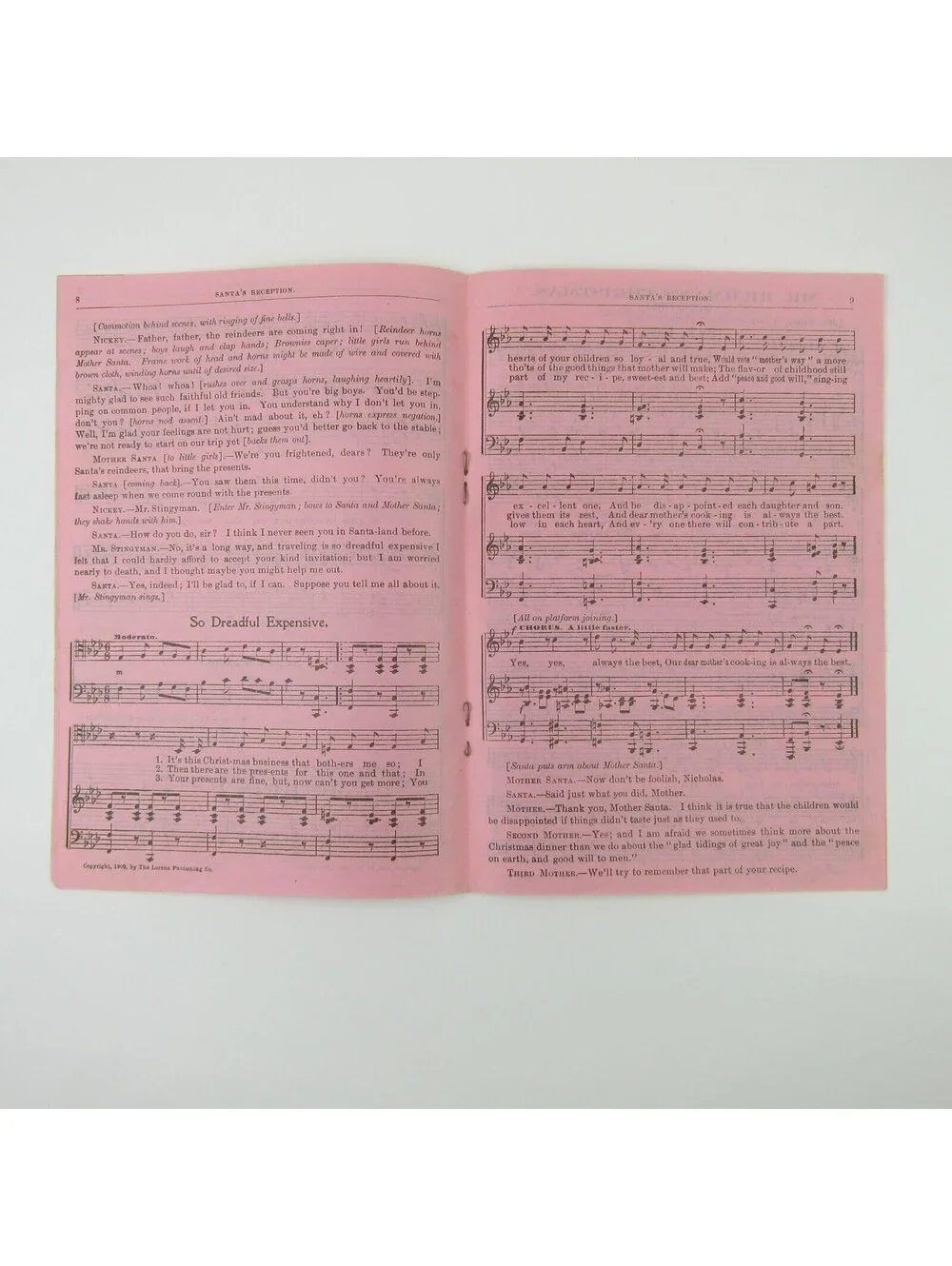 Sheet Music Christmas Cantatas & Lullaby Lot 2 Lorenz Publishing Co Antique 1909